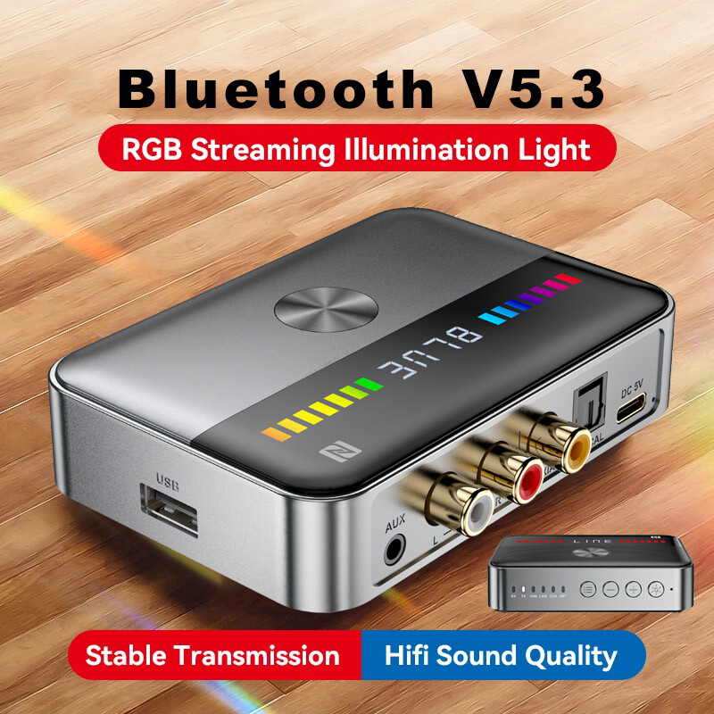 5in1 USB Bluetooth Receiver Transmitter Digital Optical to Analog Audio Adapter