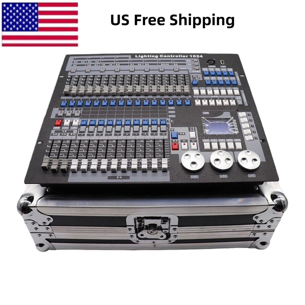 US 1024 Channels DMX Controller Console/ Flightcase For Stage Lighting DJ Club