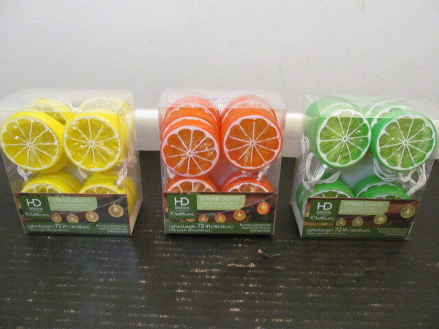 HD Designs Sliced Fruit 10-Light LED String Lights,  Lemon or Lime