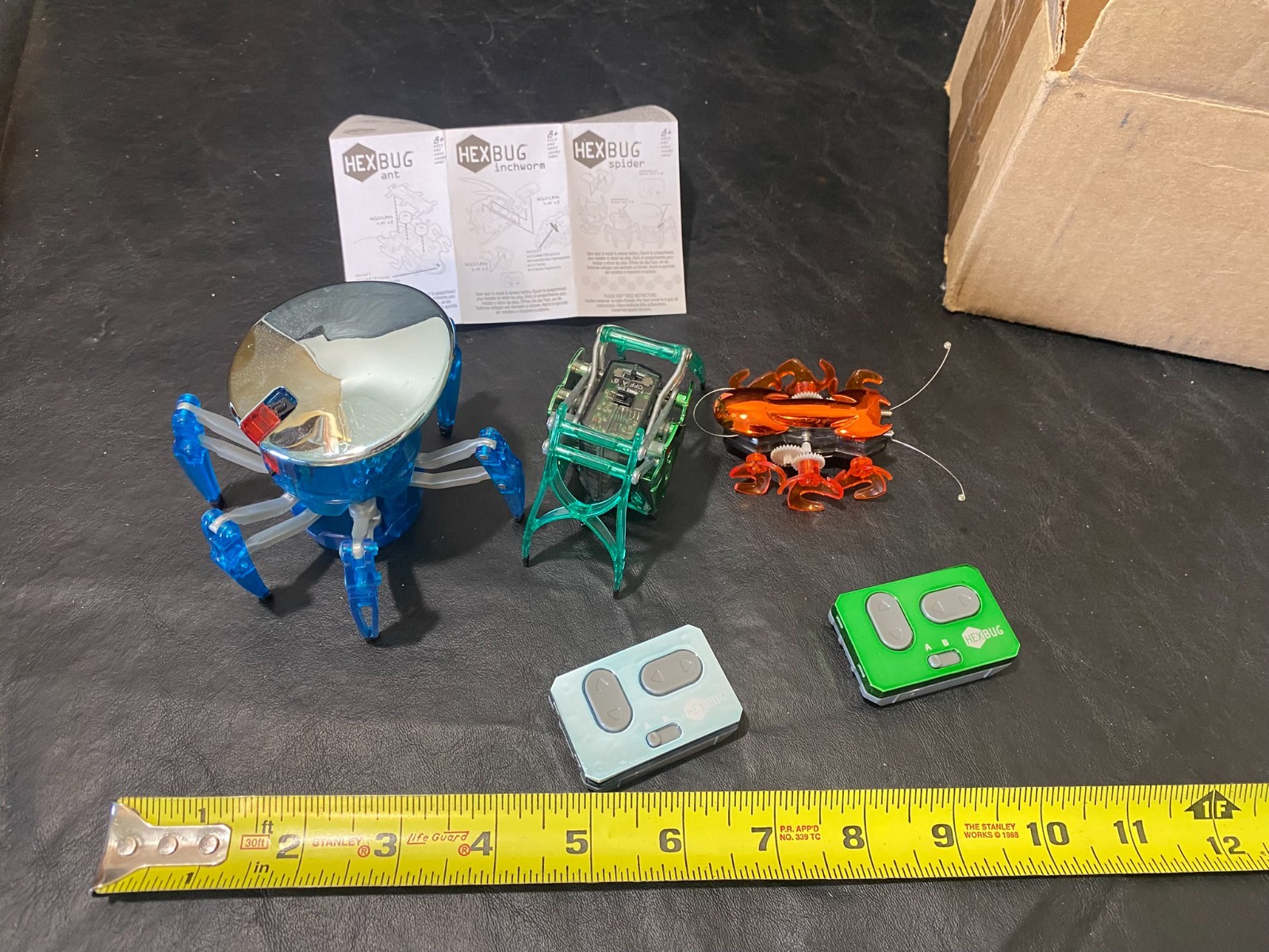 hexbug ant inchworm spider remote hex bug pre-owned