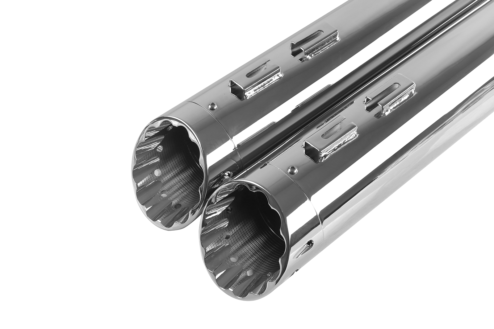 SHARKROAD 4.5 Mufflers For Harley 95-16 Touring Road Glide Exhaust, Deep Tone