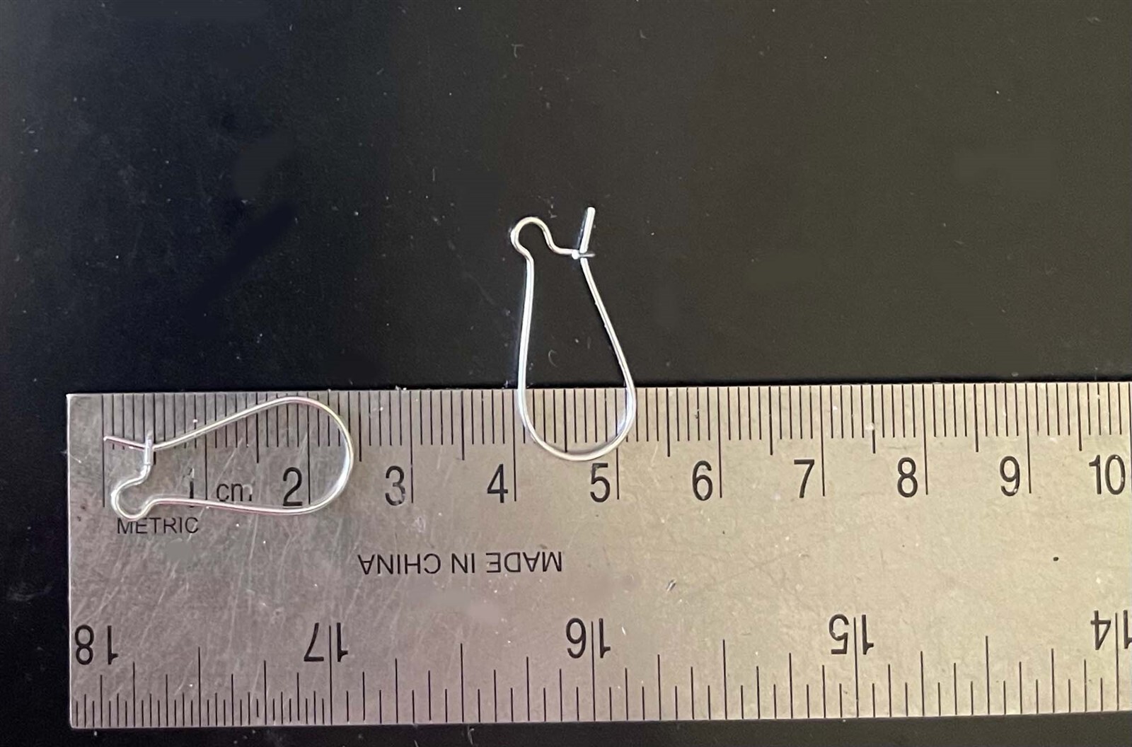 50 Silver Plated Kidney Interchangeable Ear Wire Earrings Hooks 25x12mm