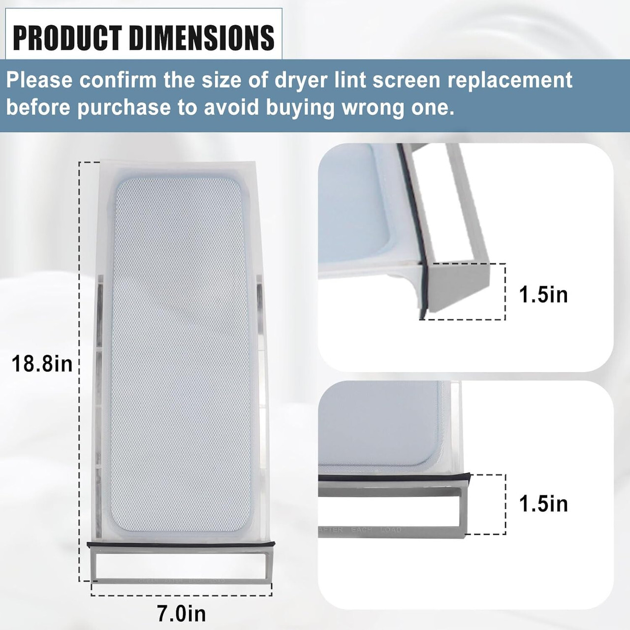 Dryer Lint Screen Compatible with Whirlpool Kenmore 339392 339392V Ap291066