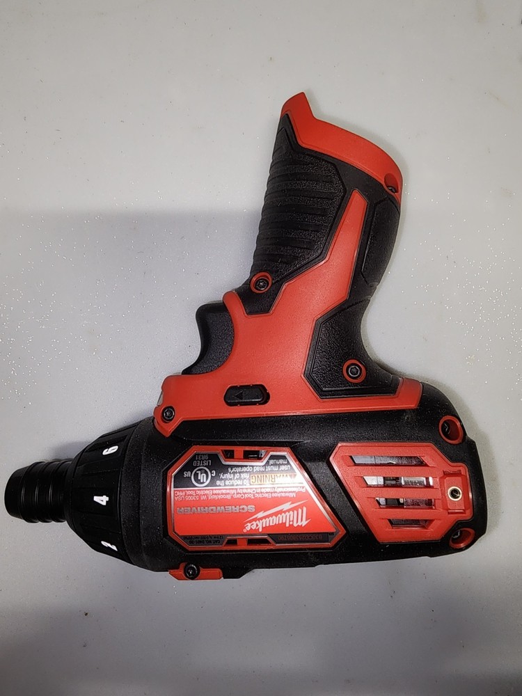Milwaukee Cordless Compact Screwdriver Red Black Keyless Chuck Battery Powered
