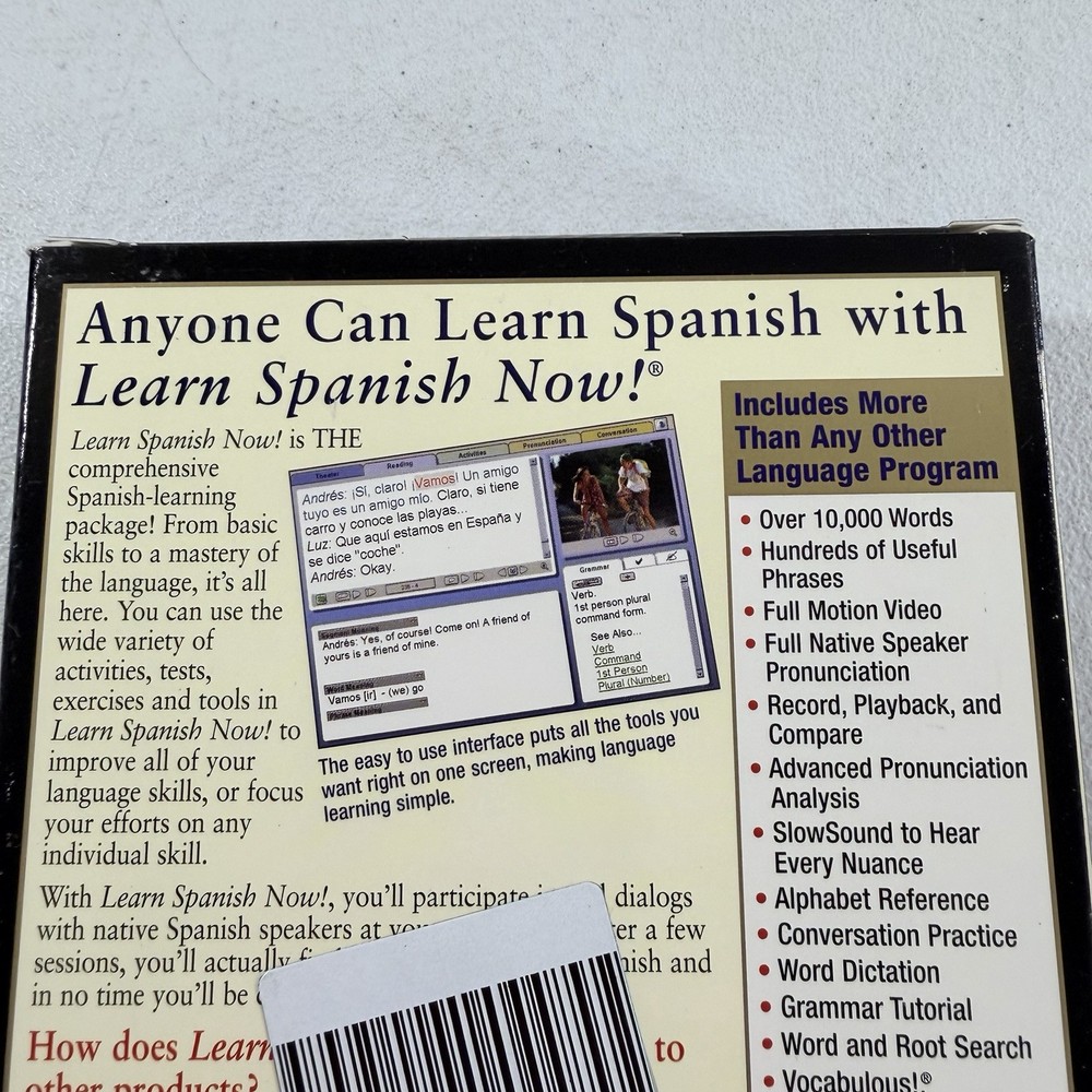 Transparent Learn Spanish Now Windows MAC Macintosh PC CD Deluxe Edition NEW