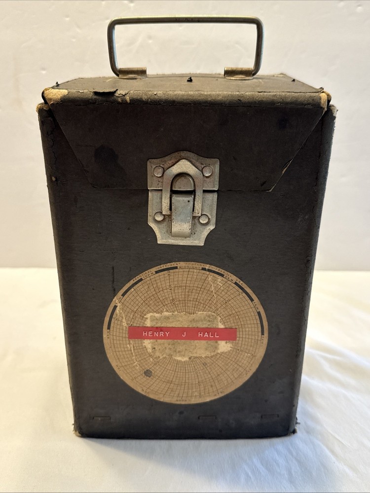 Bacharach Tempscribe Temperature Chart Recorder Plus 100 Charts And Case