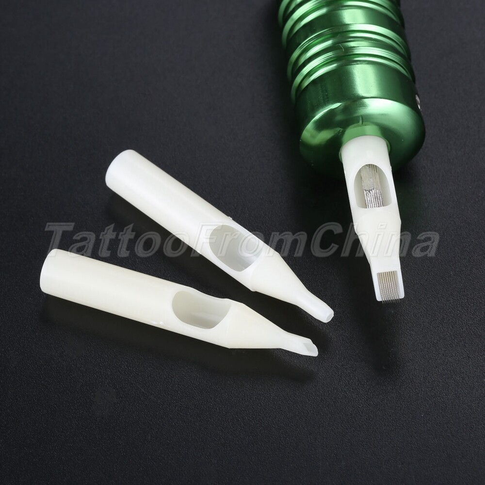 50pc Tattoo Disposable Tips Single Use Tattoo Machine Gun Nozzle Tip Needle Tube