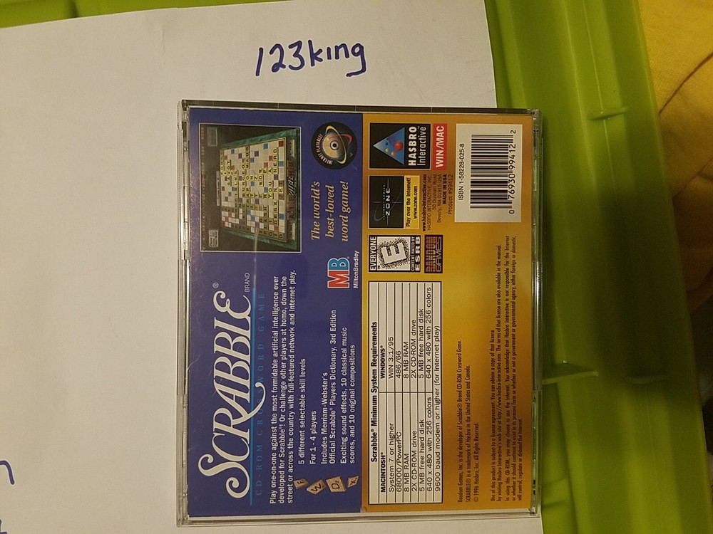 Scrabble CD-ROM Crossword Game (Windows/Mac, 1996)
