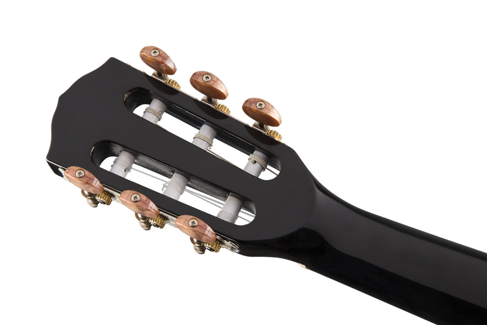 Fender CN-140SCE Nylon Thinline Classical Guitar Black with Case