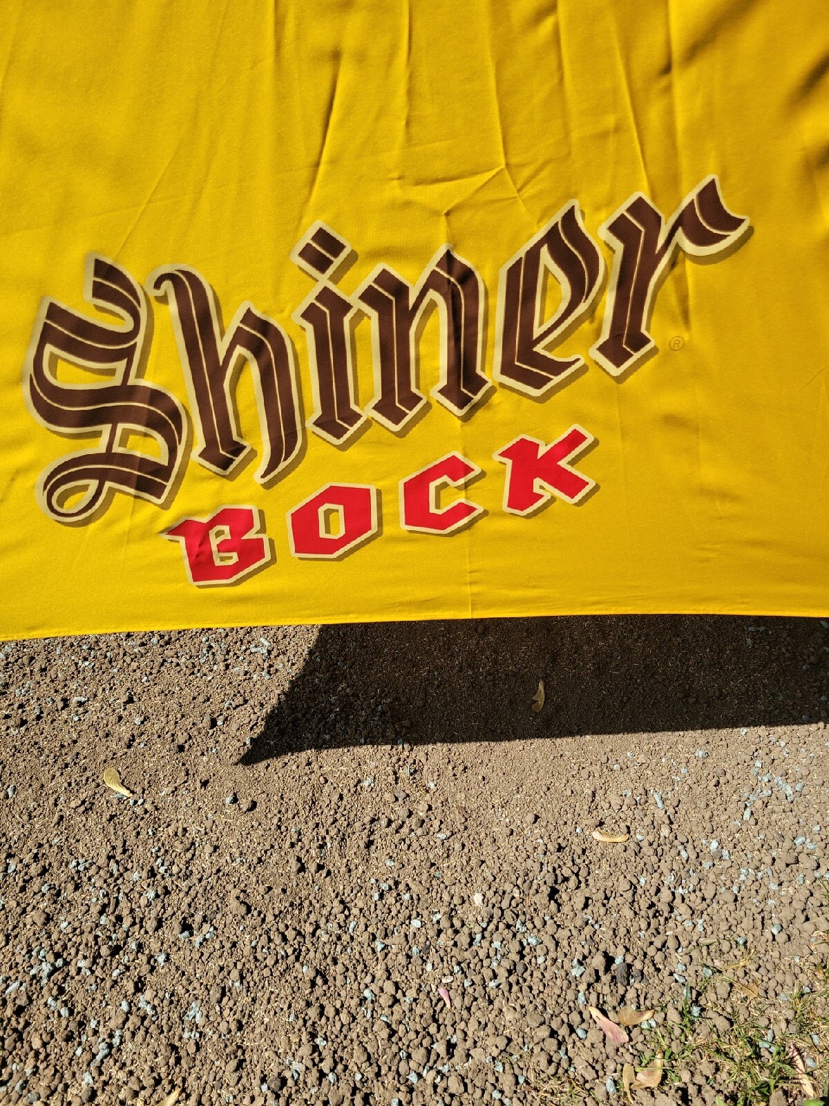 SHINER BEER BOCK PATIO DECK LARGE UMBRELLA BAR PUB RESTAURANT TEXAS STAR NEW