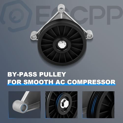 A/C Compressor Bypass Pulley 34209 Durable Replacement for Smooth AC
