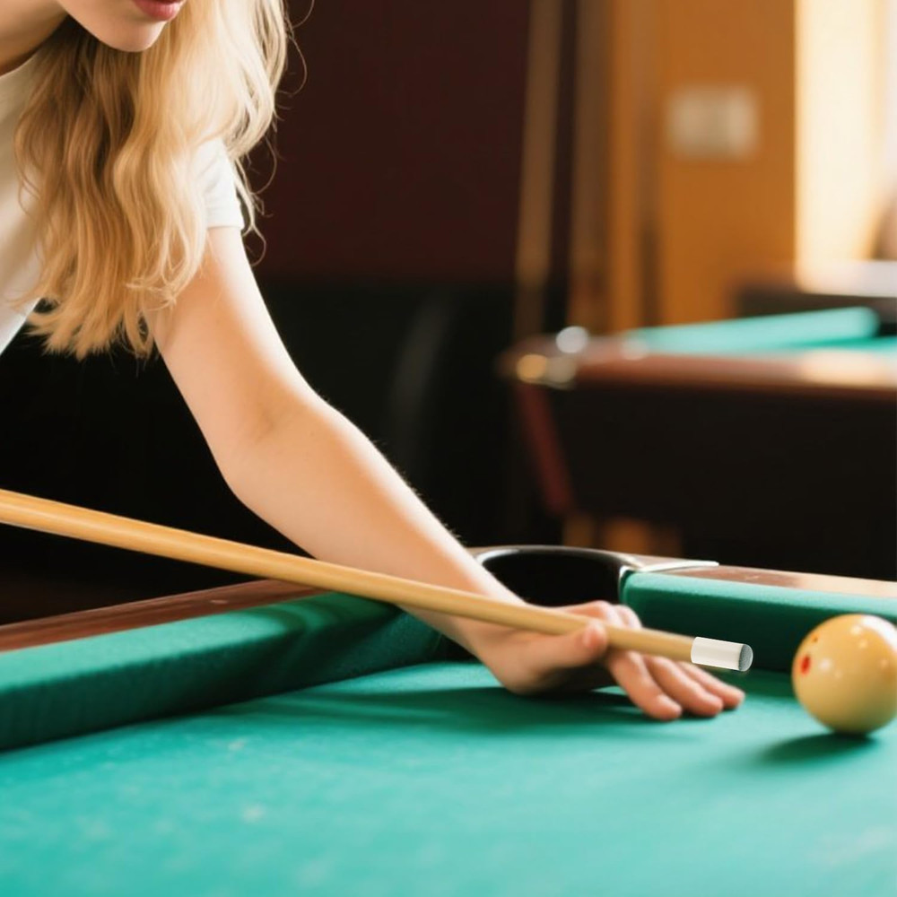 60pcs Slip-On Pool Cue Tips Replacement Kit, 4 Sizes Billiard Stick Ferrules Dur