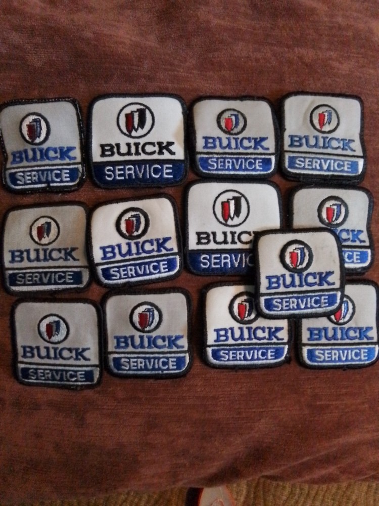 Patch.  "BUICK SERVICE"   IRON OR SEW ON.       NOS