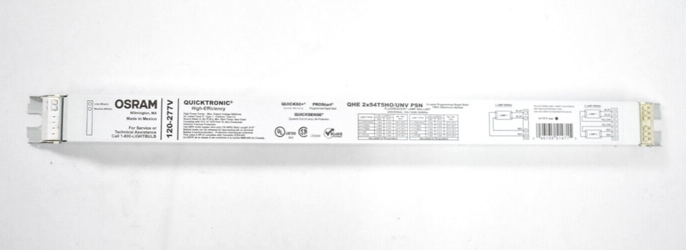 OSRAM QuickTronic 2 Lamp Programmed Rapid Start T5HO Electronic Ballast