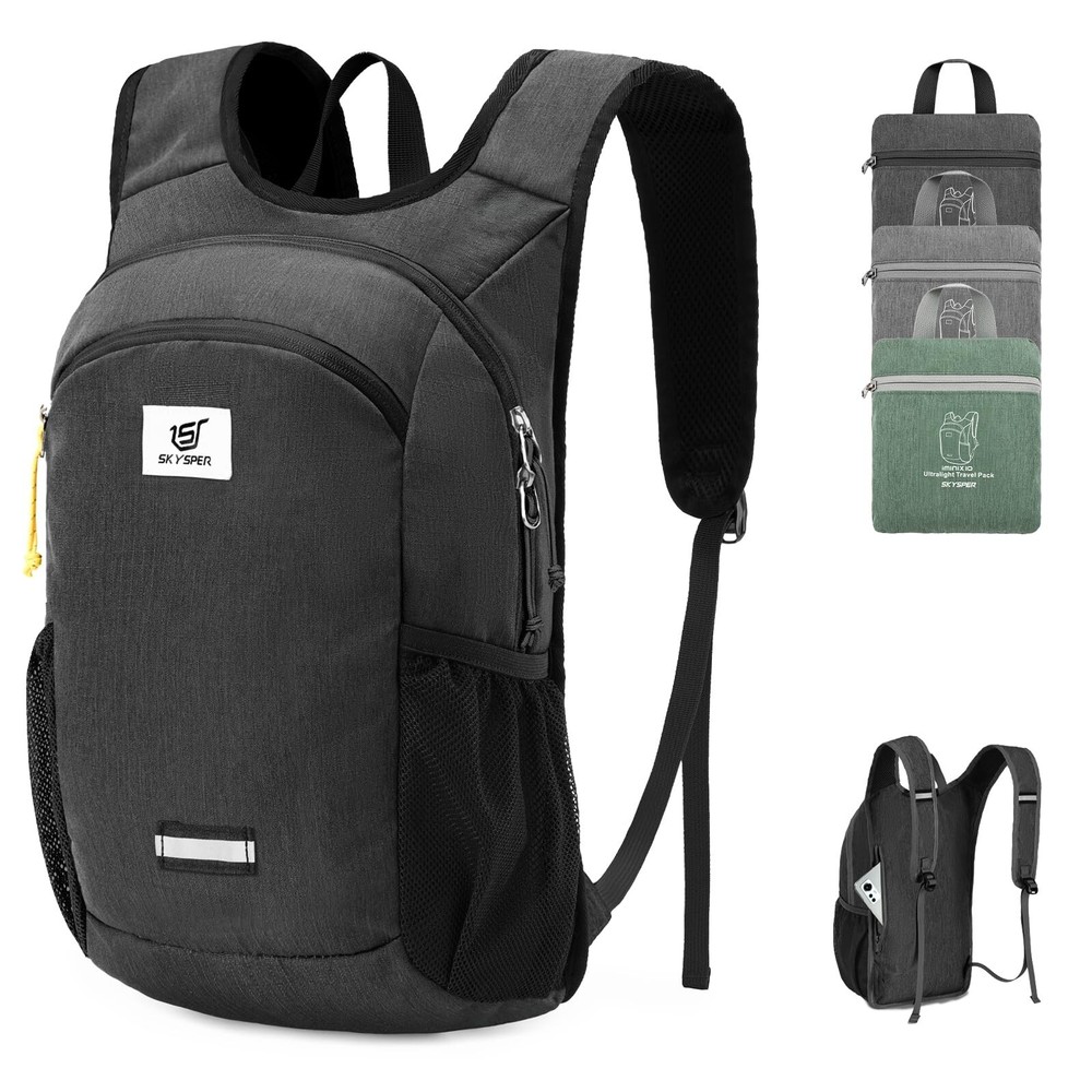 SKYSPER 10L Hiking Backpack, Foldable & Packable Lightweight Daypack for Trav...
