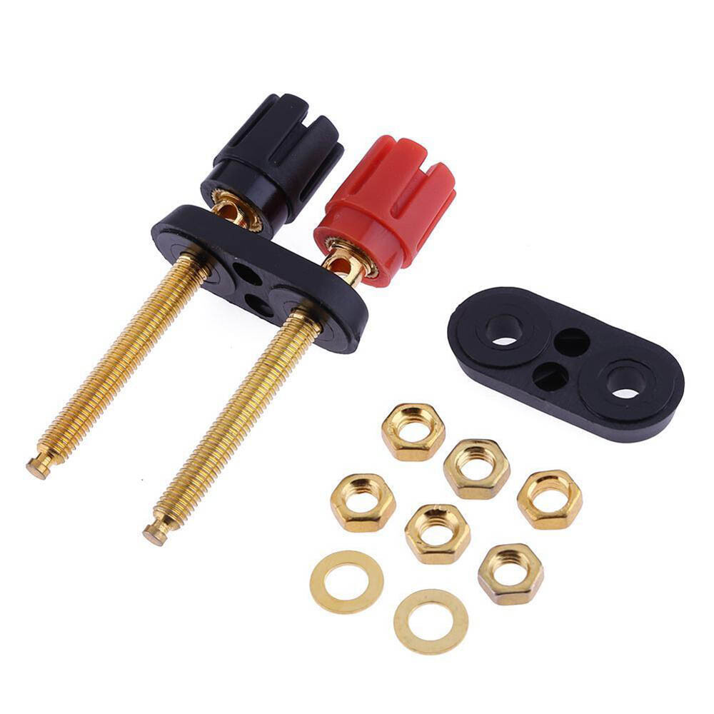 2Pcs Extended Speaker Banana Plug Binding Post Terminal Connector Banana Socket