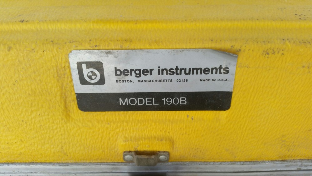 BERGER INSTRUMENTS MODEL 190B WITH STORAGE CASE ((
