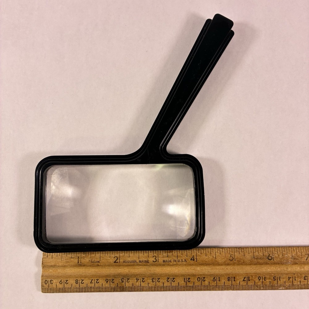 Vtg Bausch & Lomb Rectangular Reader Magnifying Reading Glass w/ Original Box