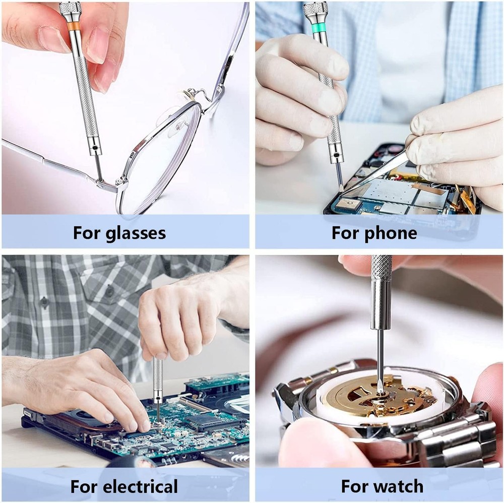 13PCS Professional Watch Screwdriver Set, AOMISIV Micro Precision Glasses Rep...