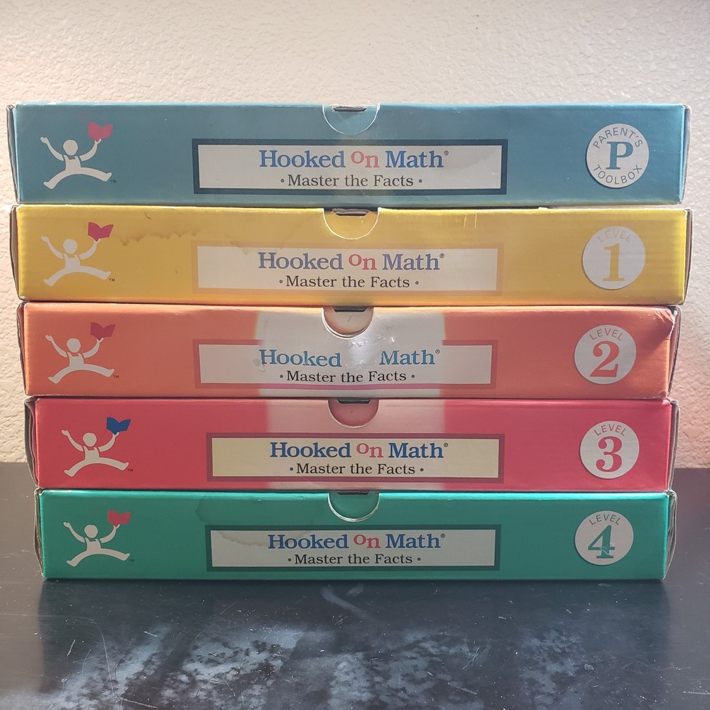 Hooked on Math Boxed Sets Levels 1, 2, 3, 4 & P. MISSING PARENT'S GUIDE