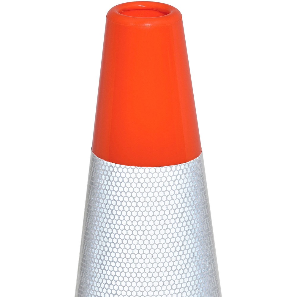 36" Reflective Traffic Cone Solid Orange Base 10 lbs