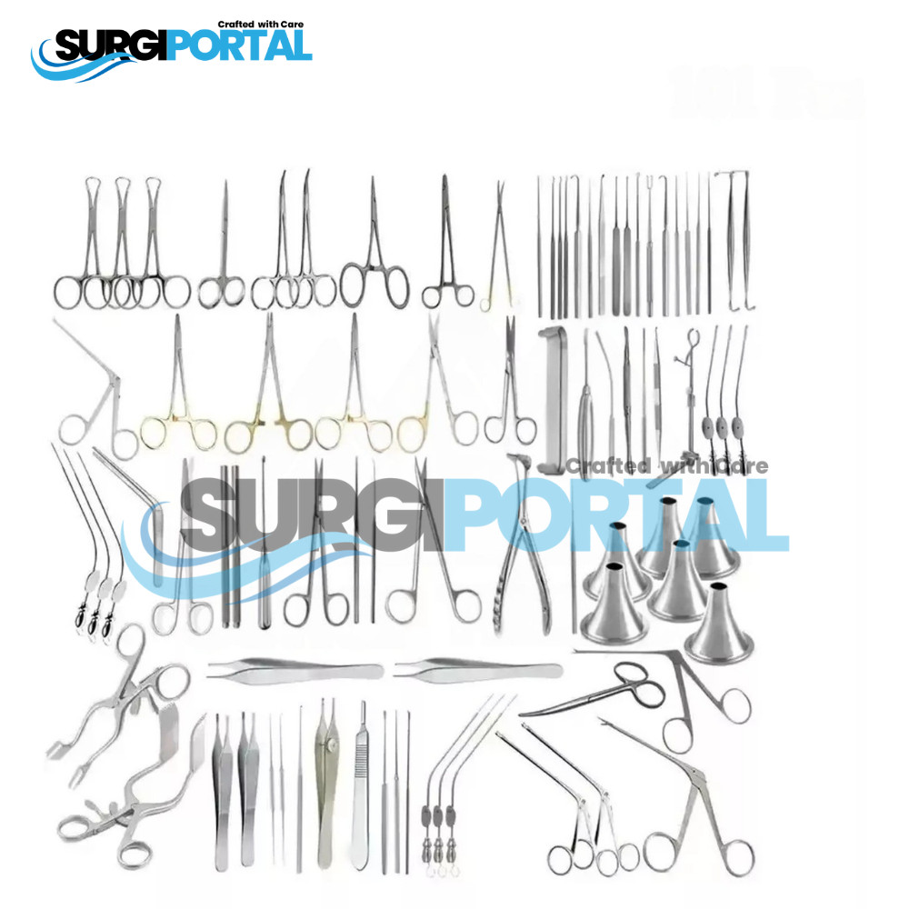 Tympanoplasty Instruments 101 PCs Set Micro Ear Surgery ENT Instruments