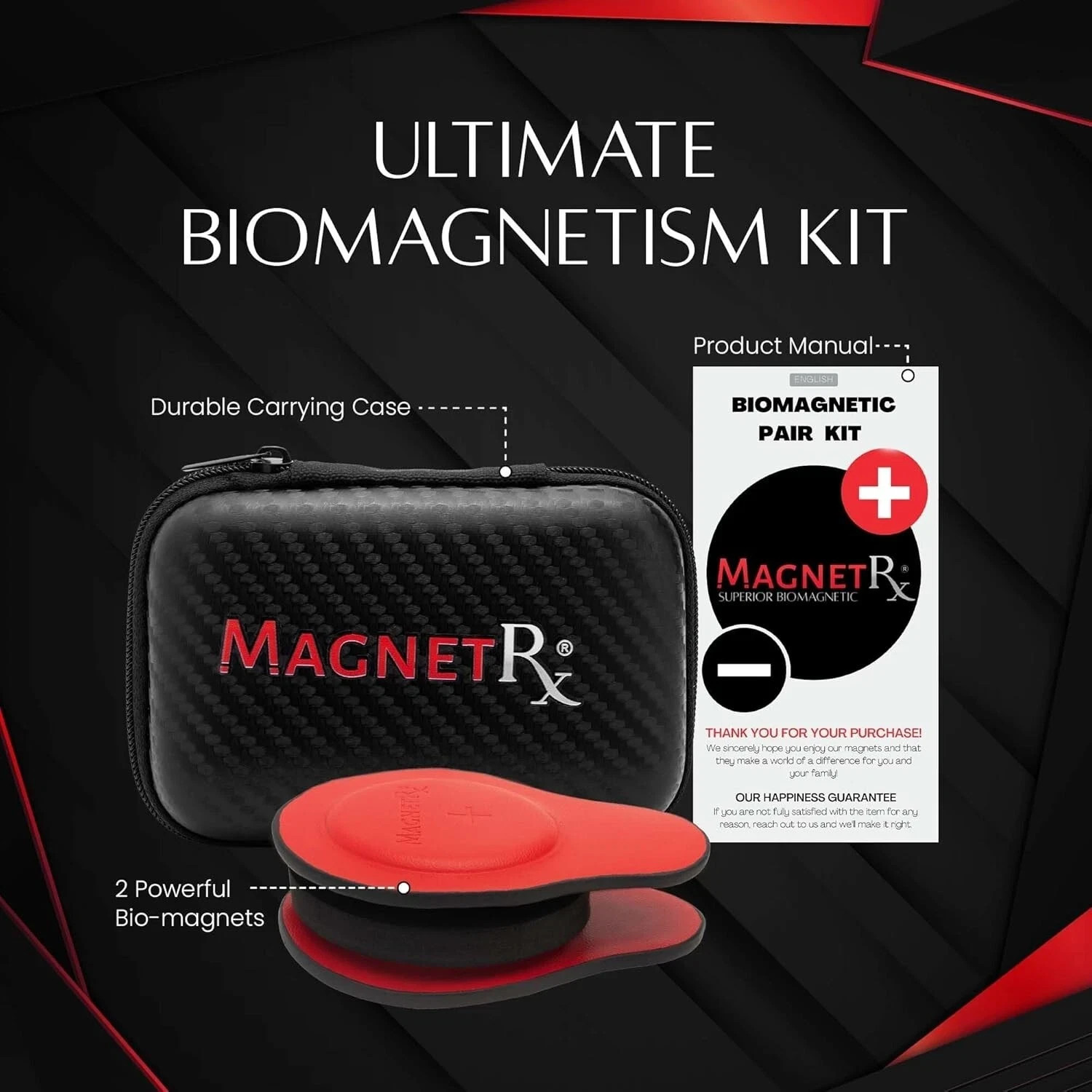 MagnetRX® Biomagnetism Therapy Magnets Biomagnetic Health Magnets Kit Set
