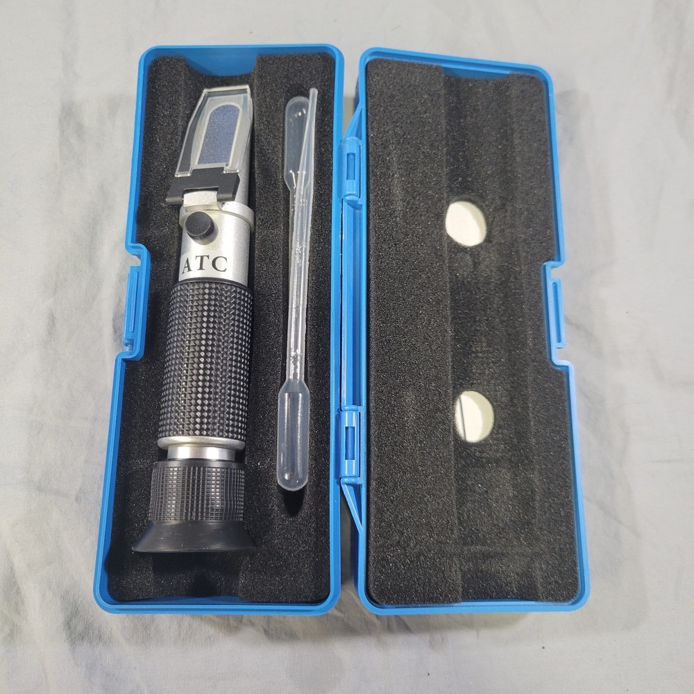 ATC Brix Refractometer Dual Scale Specific Gravity Hydrometer Beer Brewing