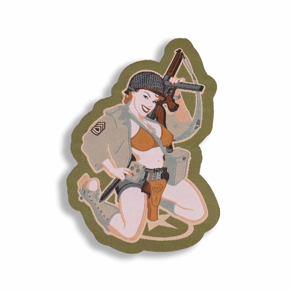 Mil-Spec Monkey Thompson Girl Pinup Morale Patch