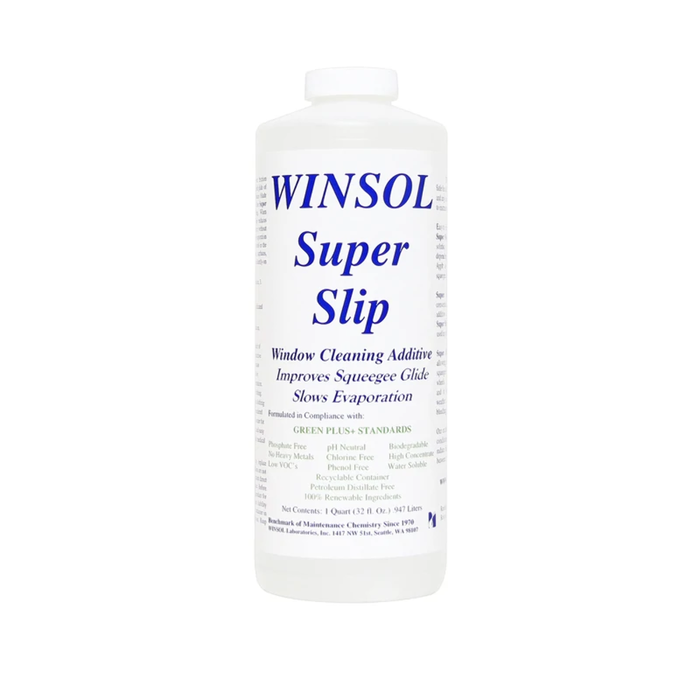 Winsol Super Slip (Quart) Squeegee Glide Additive Slow Evaporation Window Clean