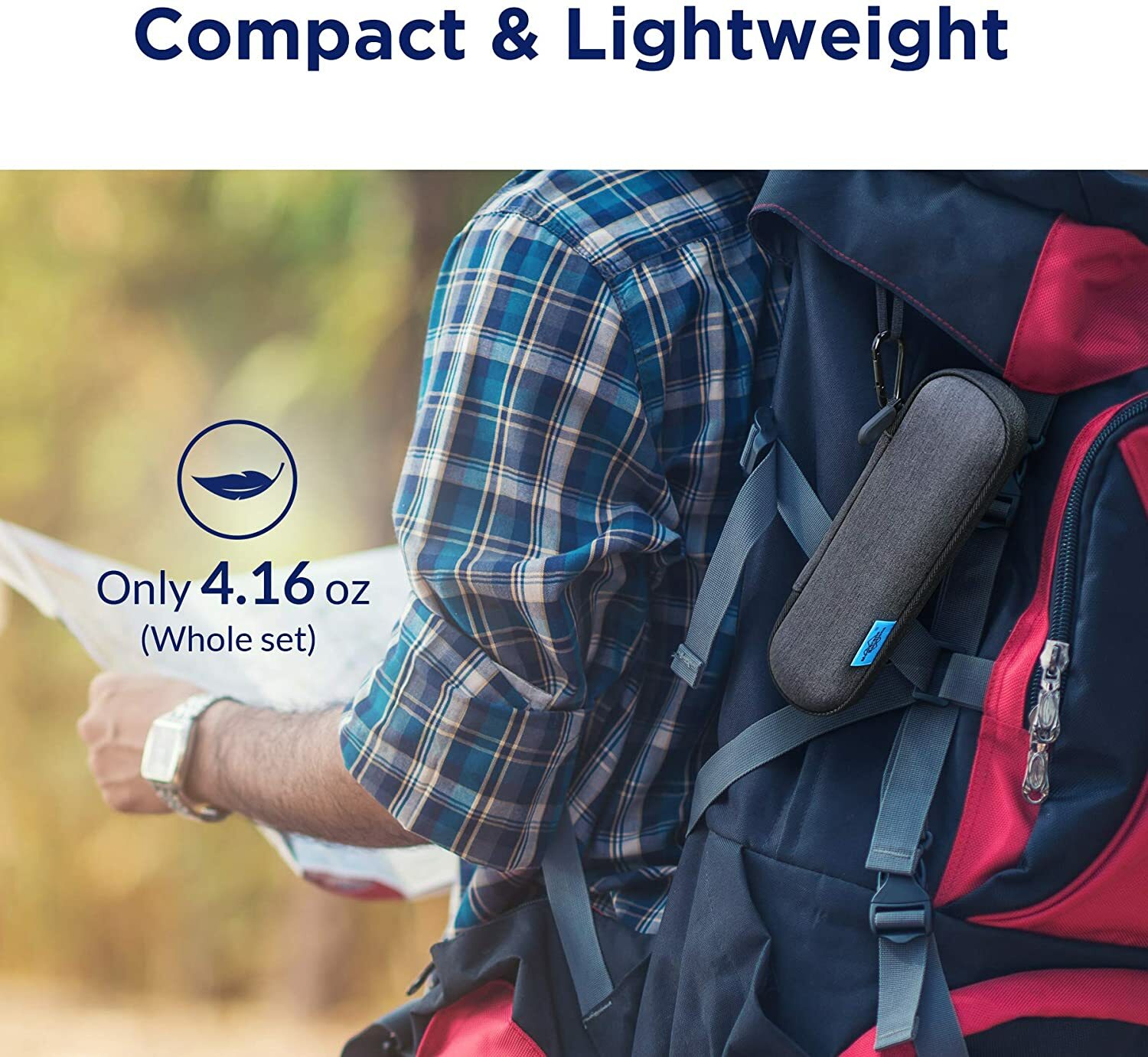 Outdoor Water Filter Straw w/Carry Case Water Filtration System Water Purifier