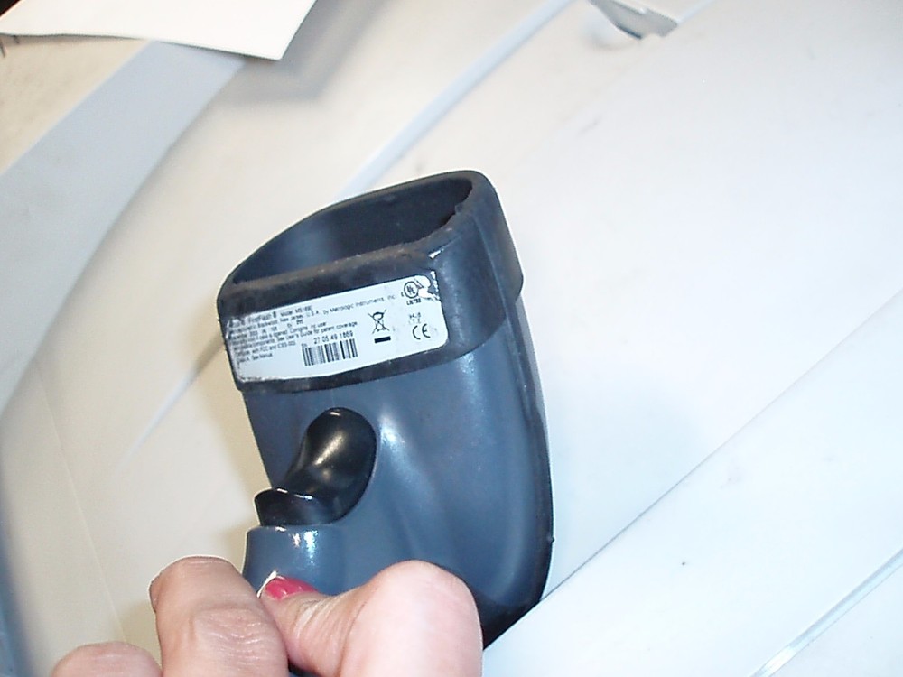 Metrologic MS1690 FirstFlash 2D USB QR Barcode Scanner COIL cable FAIR Condition