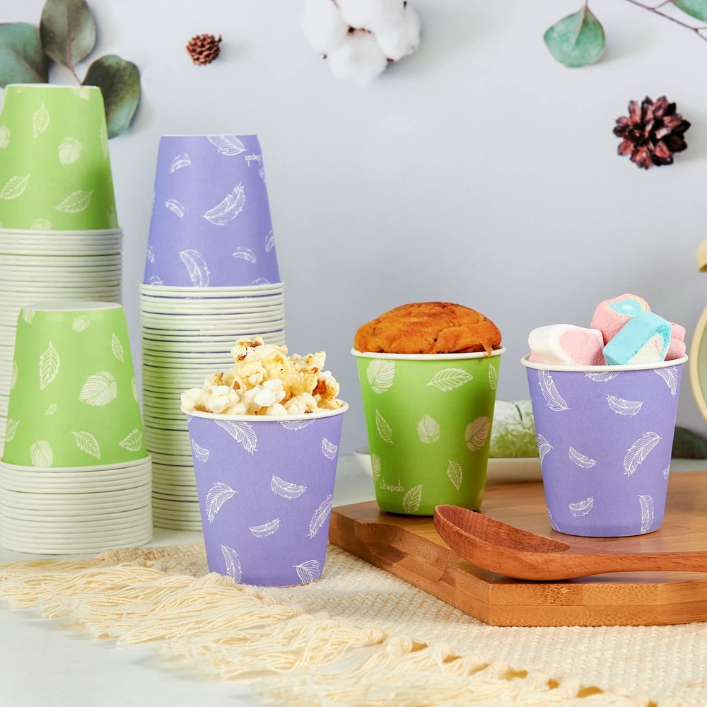 600 Pack 5 oz Small Disposable Cups Disposable Paper Cups Mini Paper ...