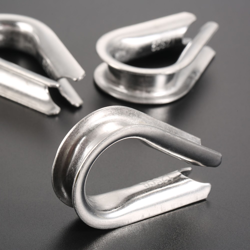 1Pc 1/2"Boat Wire Thimble Rigging Rope Terminating Cable Line Orgniser Hardware