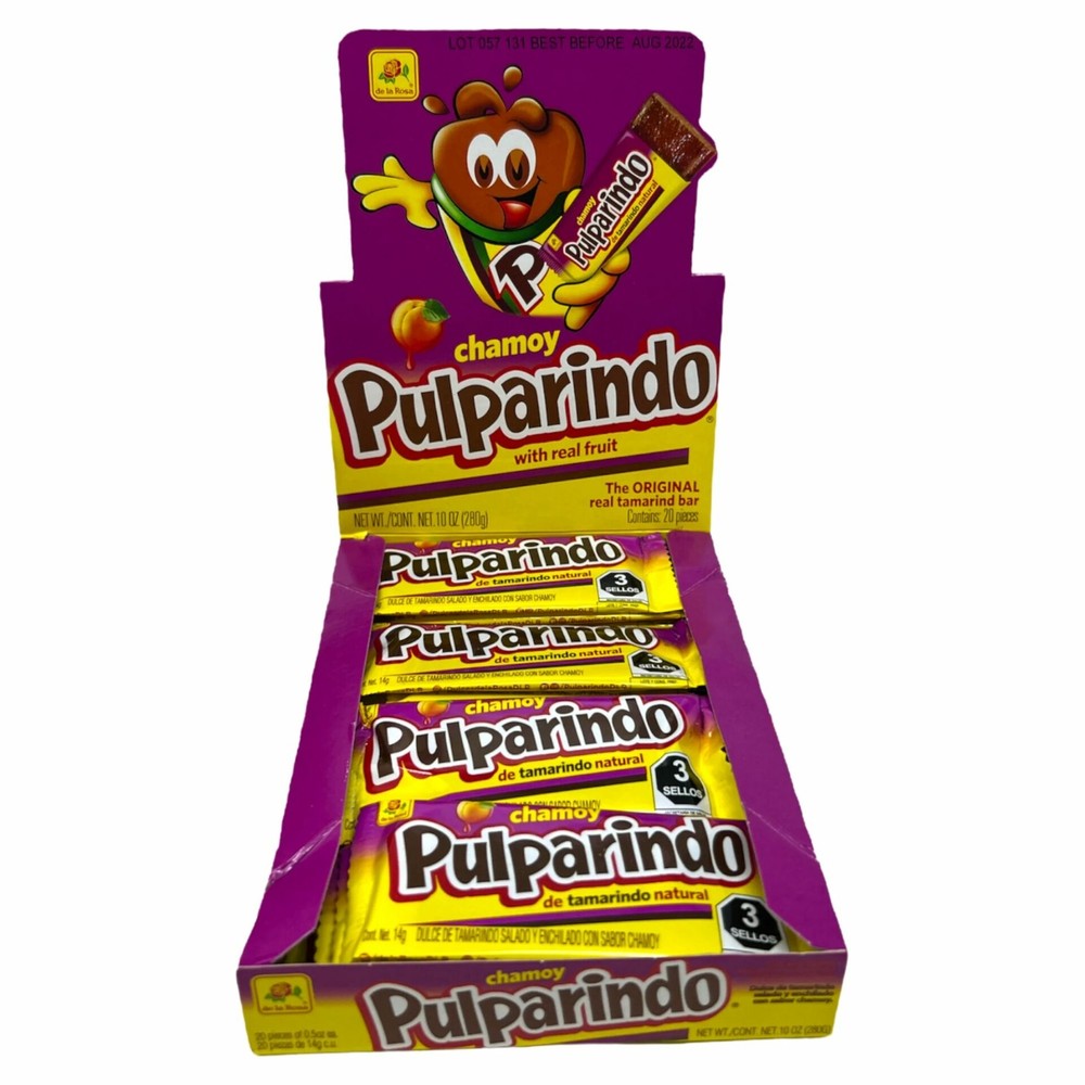 Pulparindo Chamoy Tamarind Candy, 20 Count