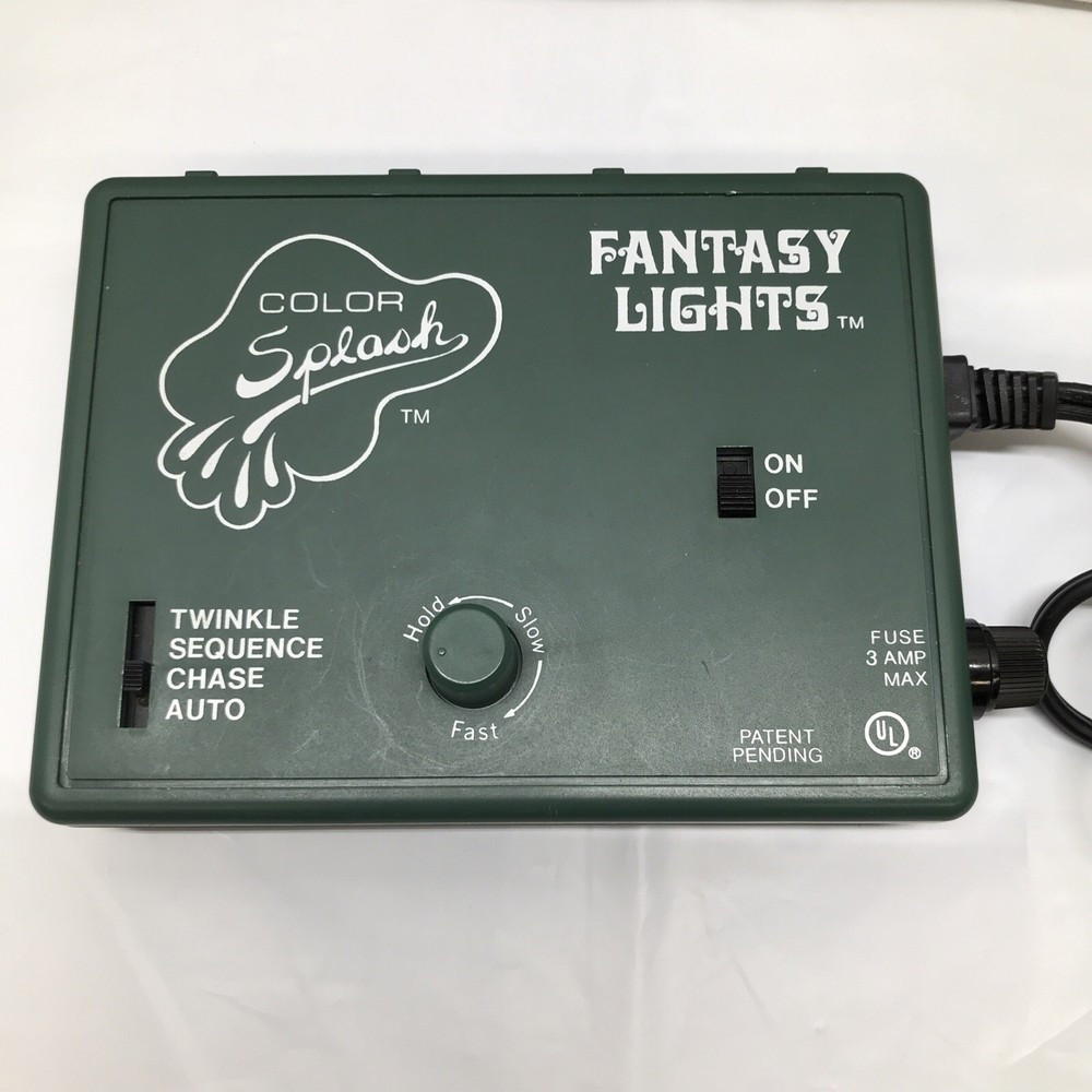 Color Splash Fantasy Lights Light Controller 4 Plug Auto Chase Sequence Twinkle*