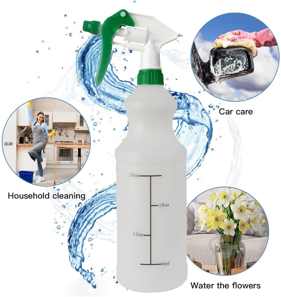 Plastic Trigger Spray Bottle 32 oz Chemical Resistant Sprayer