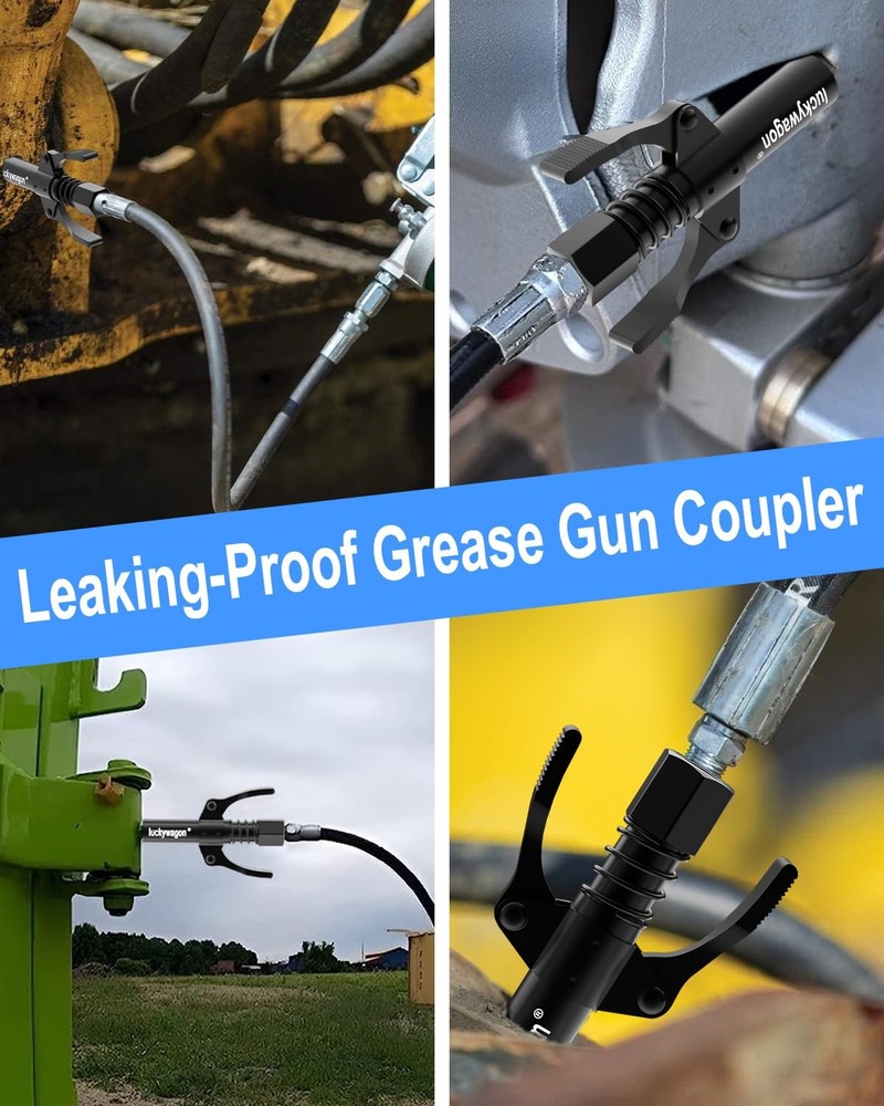 luckywagon Grease Gun Coupler 2 Black - 2 PCS,
