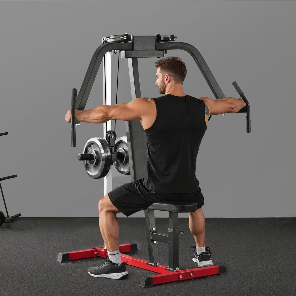 450lb Compact Chest Fly & Shoulder Machine, 6-Height Adjustable Seat