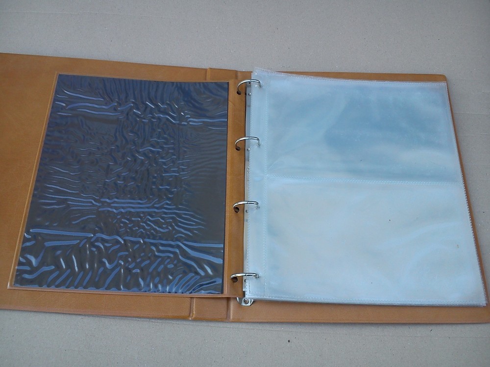 Royal Mail Presentation Packs Album Binder Stamp 14 Sheets Storage EMPTY Beige