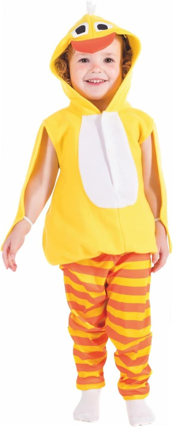 Toddlers Chick Costume 1 - 4 yrs Boys Girls Cute Animal Chicken Halloween