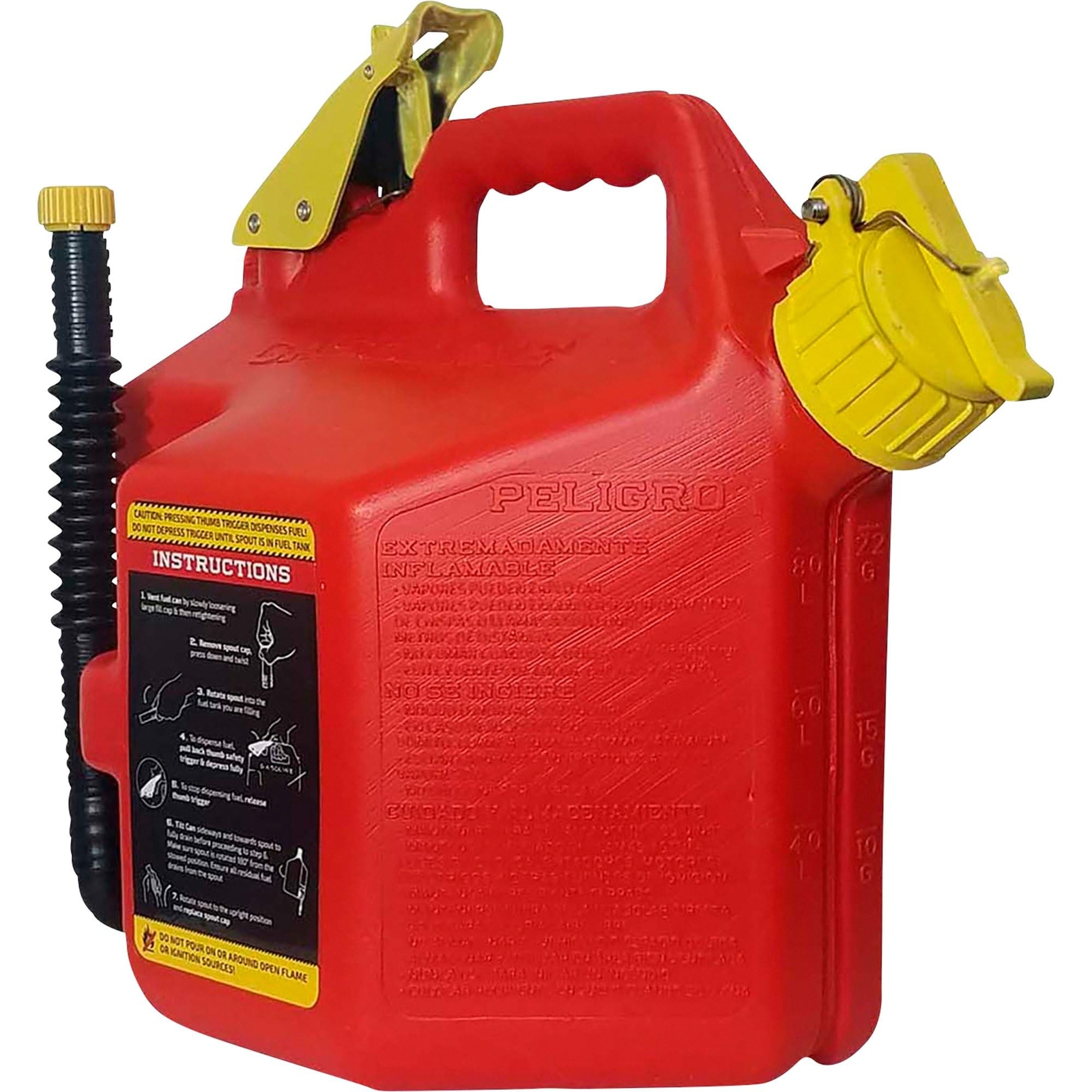 SureCan 2+ Gallon Type II Safety Gas Can, Red, Model# SUR2SFG2