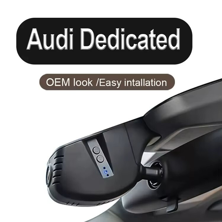 Audi OE Integrated Plug & Play 4K Dashcam Most Models 2017-2020 w/o ACC Black