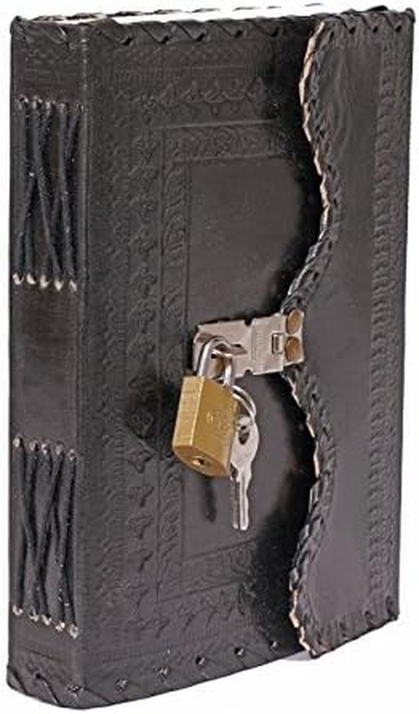 Leather Diary Journal With Lock Notepad Writing Book With Lock And Key Handmade