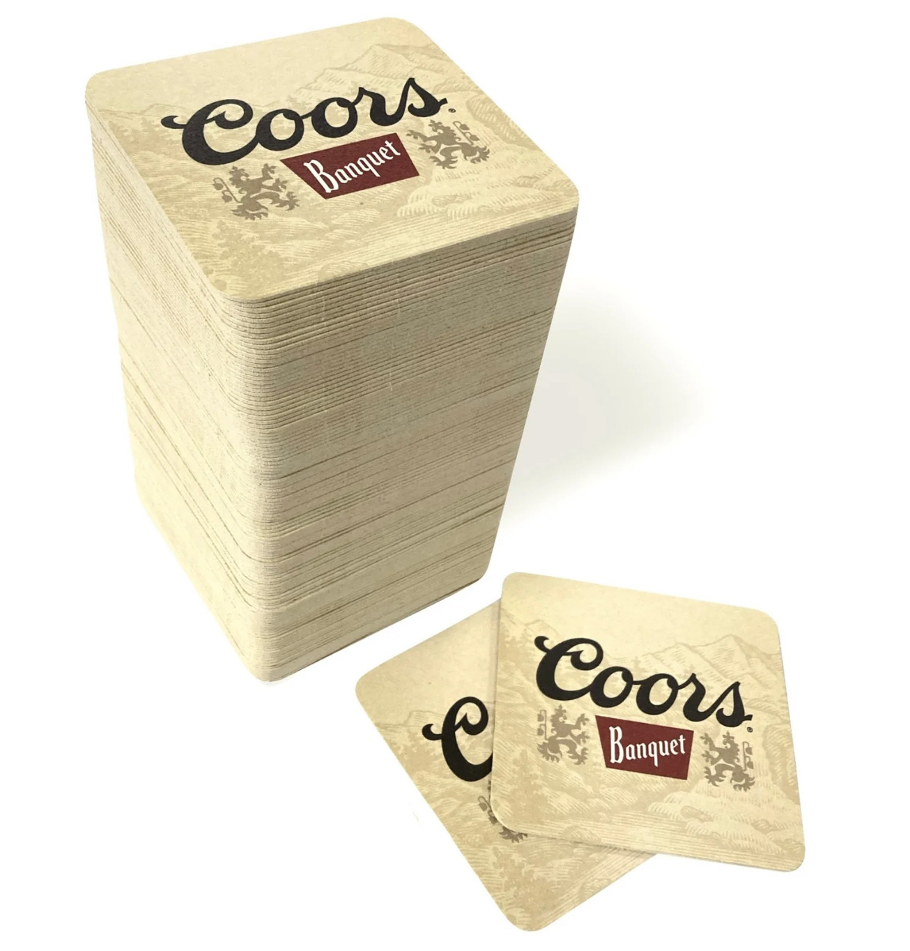 2025 Coors Banquet Beer Cardboard Coasters 125 Pack