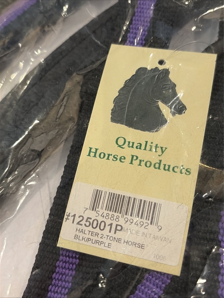 Purple Black Horse Halter