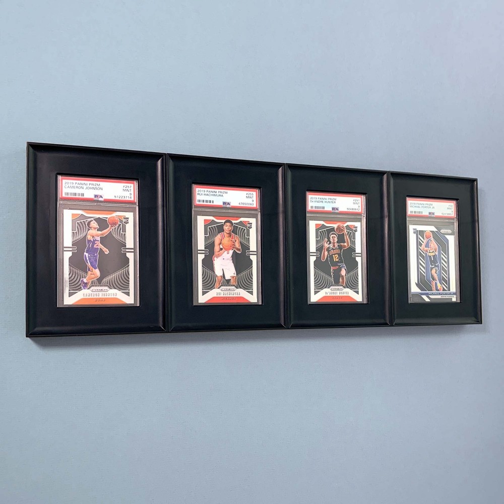 BCW Wall Mountable Interlocking Graded Card Display Frames Black New Pack of 24