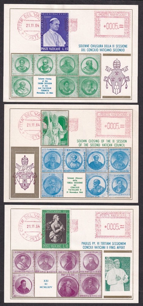 Vatican souvenir sheets 1964 Vatican Council (3)
