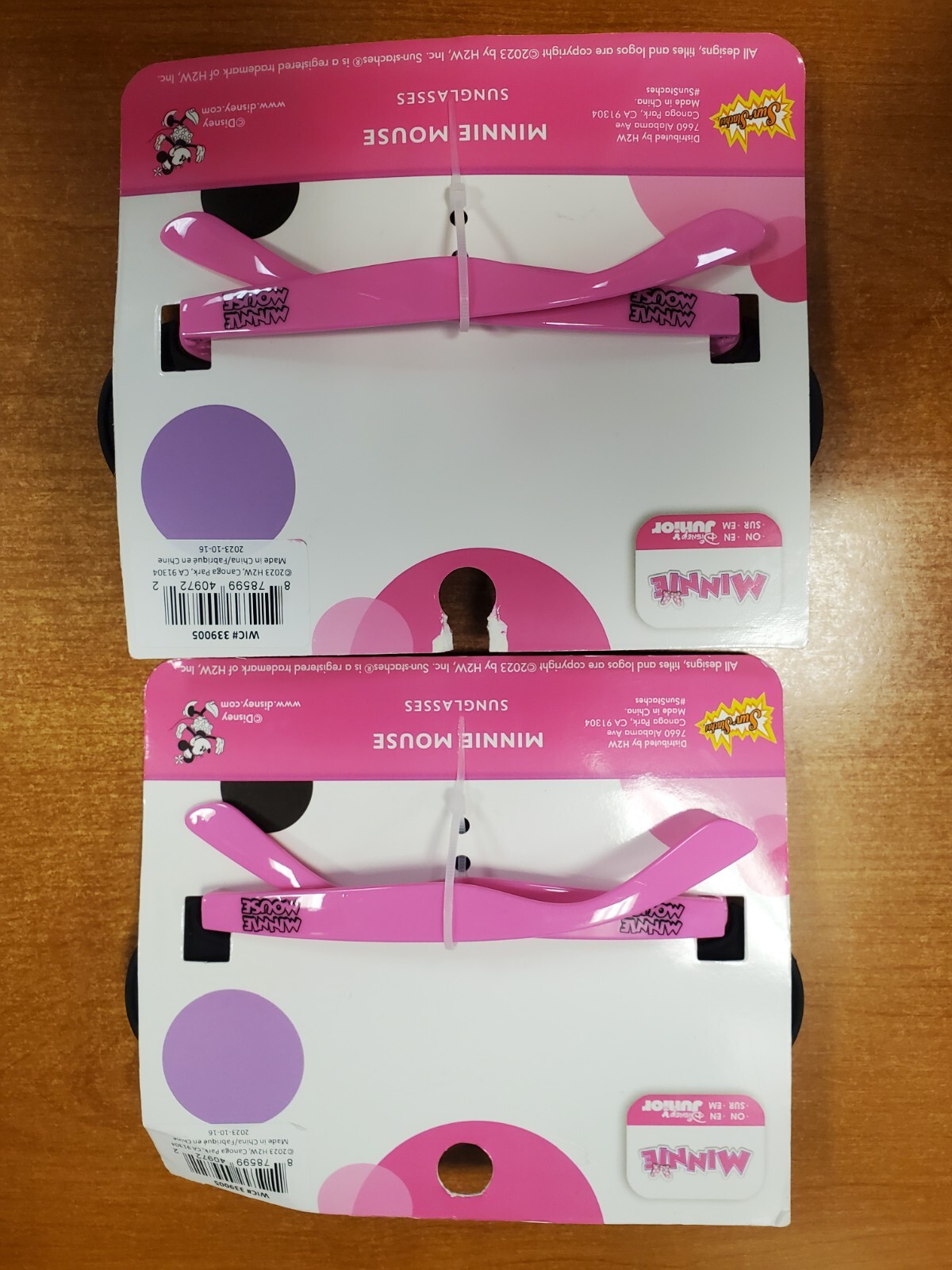 2 Pack: Minnie Mouse Sunglasses 100% UV Protection Sun-Staches W2A