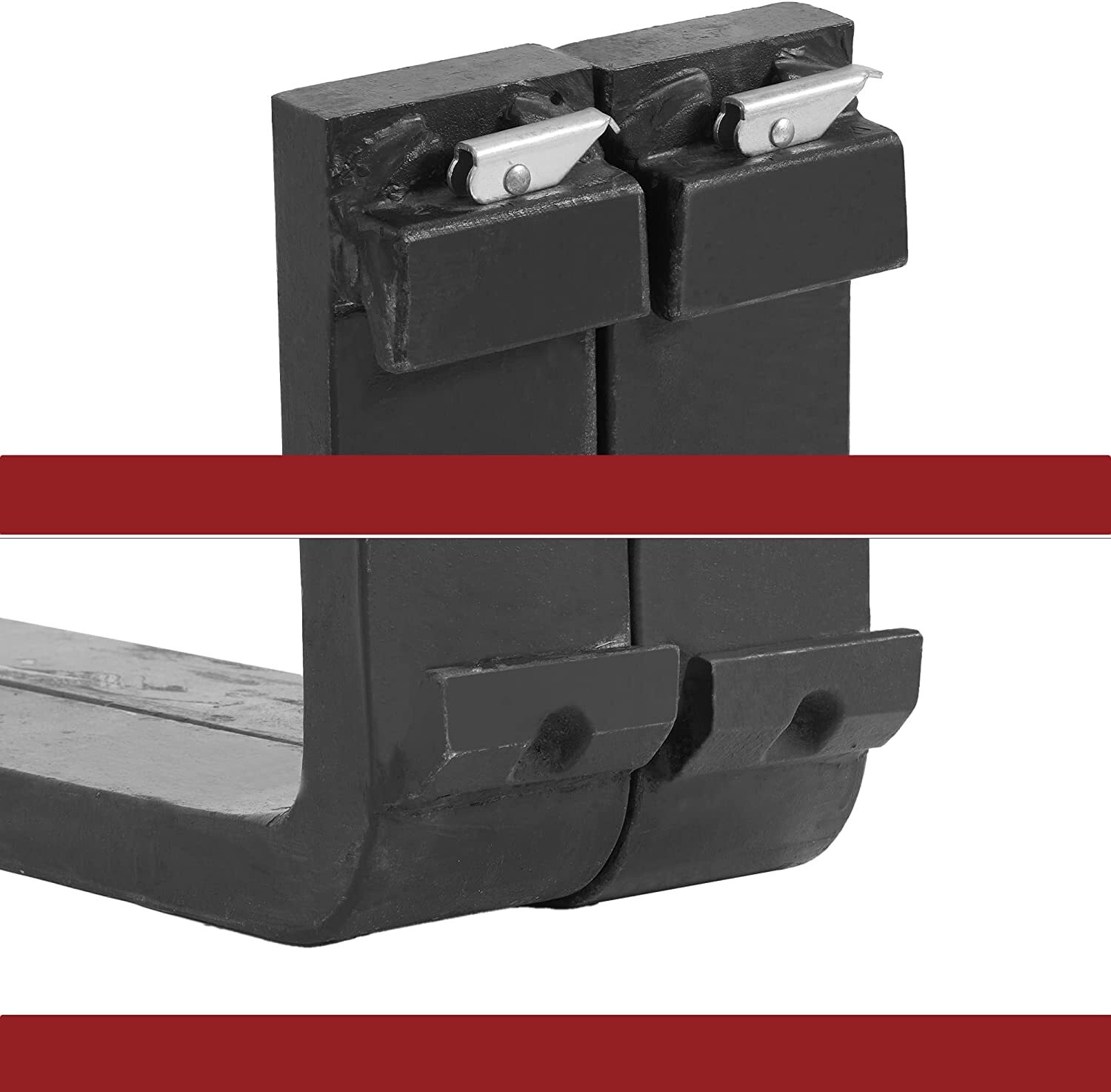 42" Skid Steer Pallet Fork Blades for Tractors Loaders Forklift 2500 LBS 2Pcs